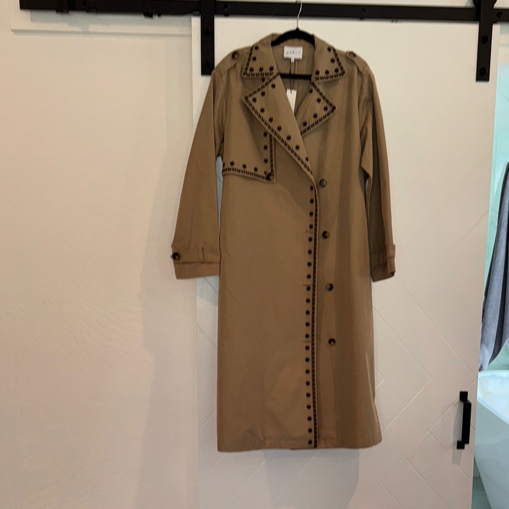 Mable Brand New with Tags Trench Coat - ANIKA EMBROIDERED TRENCH COAT